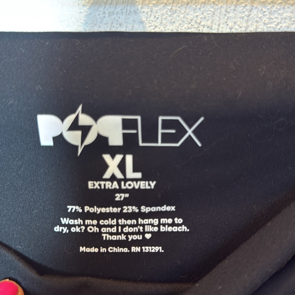 POPFLEX Crisscross Extra Lovely Leggings with Pockets Size XL - Picture 3 of 4
